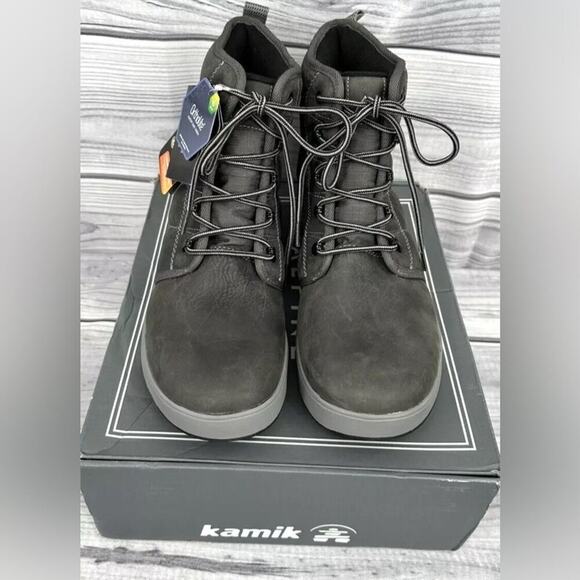 ALPINE DESIGN X KAMIK EZRA WATERPROOF LEATHER BOOTS Men\'s Size 8.5 GREY NEW main image 5